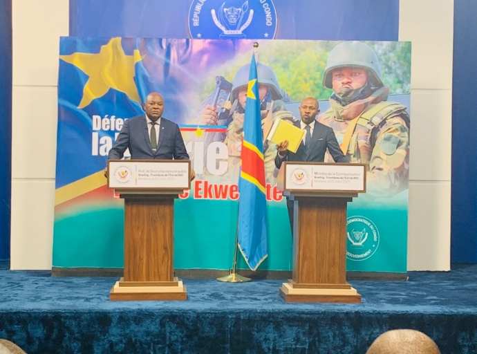 Agression rwandaise , Patrick Muyaya : ‘‘Nous voulons que la France clarifie sa position avec des mots clairs pour le retour de la paix dans l’Est’’