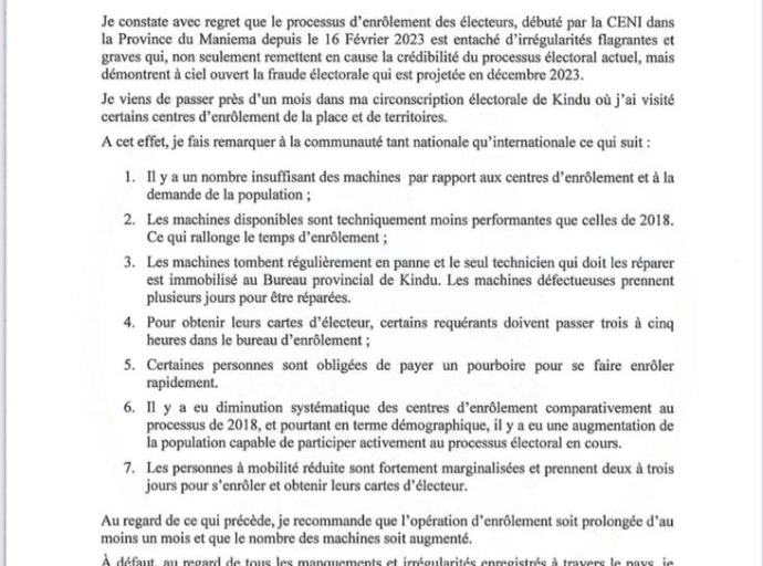 Processus électoral en RDC : Le LGD déplore les irrégularités au Maniema