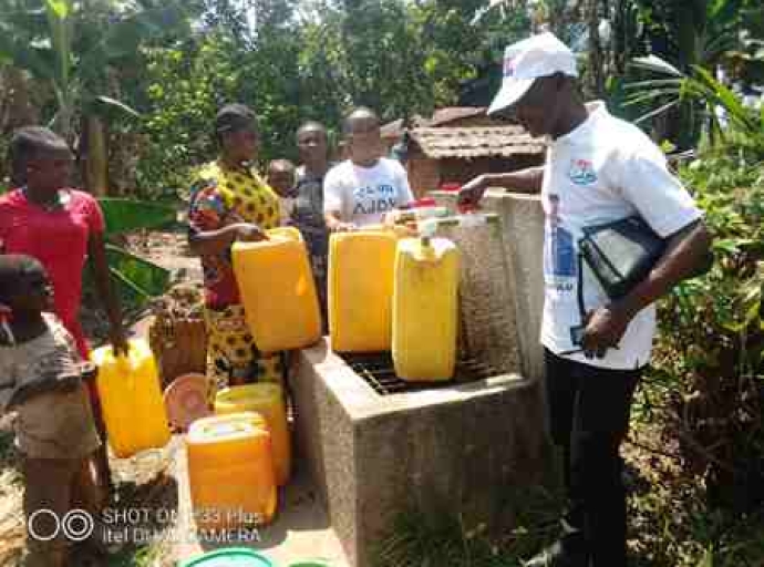 Kwilu : enfin, de l’eau potable jaillit à Isingu