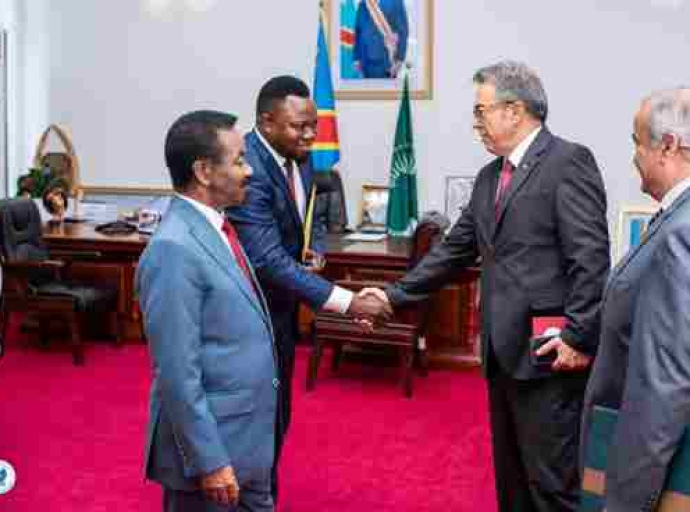 Assemblée nationale : le président Mboso et Mohamed Yazid Bouzid pour le renforcement de la coopération parlementaire RDC-Algérie