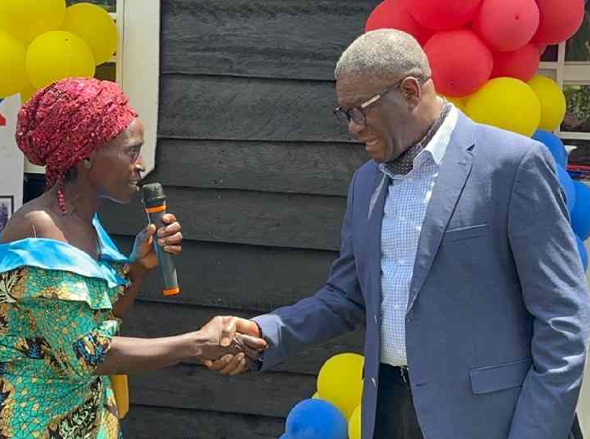 Remise de 100 maisons en bois aux femmes victimes de violences sexuelles, Hôpital de Panzi : Denis Mukwege évoque la thèse de la restauration de la dignité des bénéficiaires