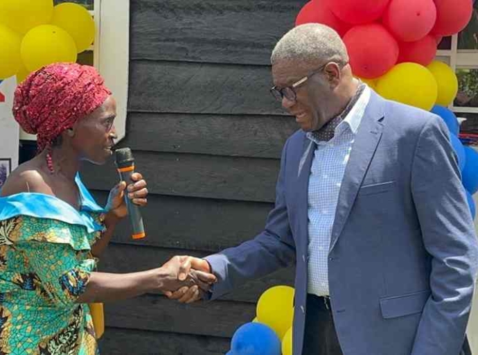 Remise de 100 maisons en bois aux femmes victimes de violences sexuelles, Hôpital de Panzi : Denis Mukwege évoque la thèse de la restauration de la dignité des bénéficiaires