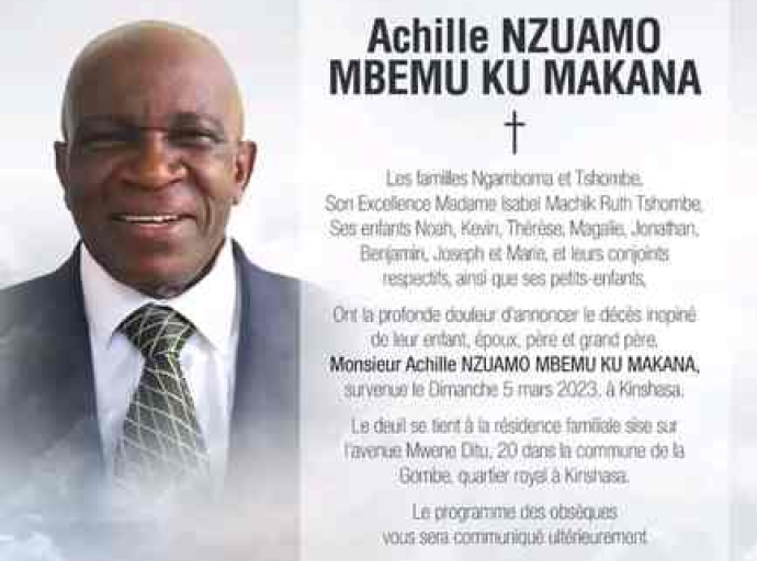 Hommage à M. Achille Zuamo Mbemu ku Makana !