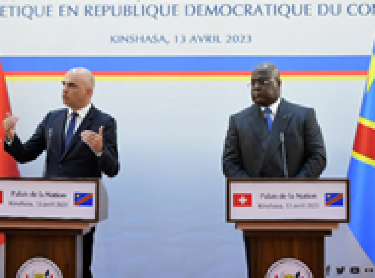 En conférence de presse, RDC : Tshisekedi et Berset réagissent sur les enjeux de l’heure