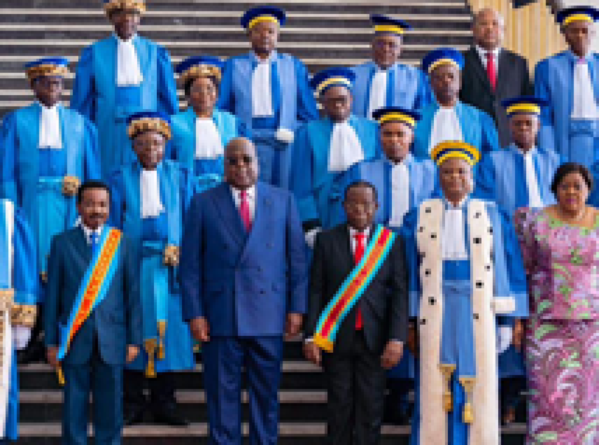 Cour Constitutionnelle : quatre hauts magistrats prêtent serment devant Félix Tshisekedi
