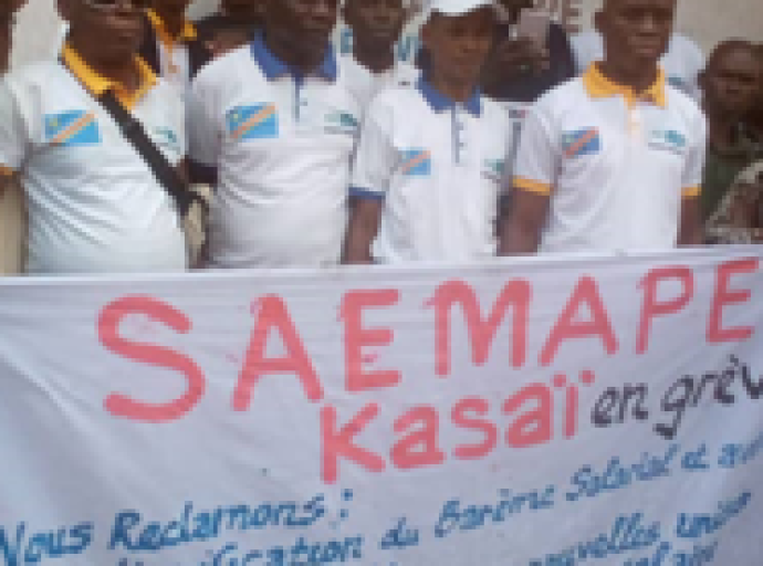 Kasaï : les agents et cadres de SAEMAPE en grève générale à Tshikapa
