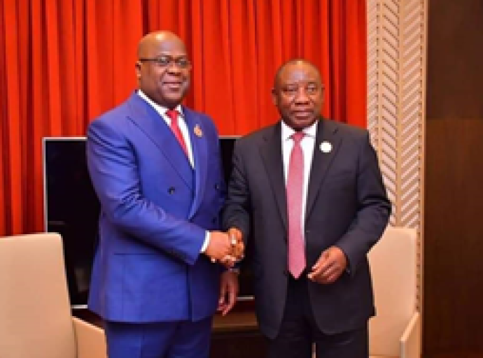 Coopération bilatérale au menu des échanges, RDC-RSA : Félix Tshisekedi et Cyril Ramaphosa en tête-à-tête aujourd’hui à Kinshasa