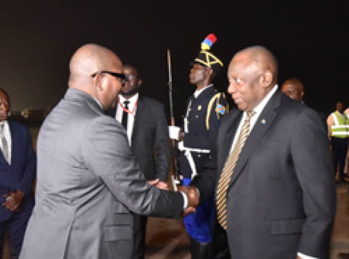 Accueilli hier par Sama Lukonde, Kinshasa : Cyril Ramaphosa en tête-à-tête avec Félix Tshisekedi aujourd’hui