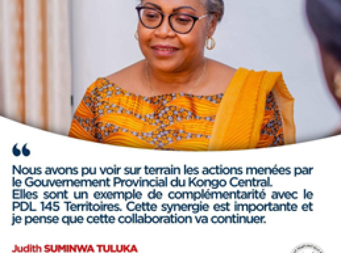 Evaluation du PDL -145T et visite des fédérations de l’UDPS, Kongo Central : mission accomplie pour Judith Suminwa Tuluka !