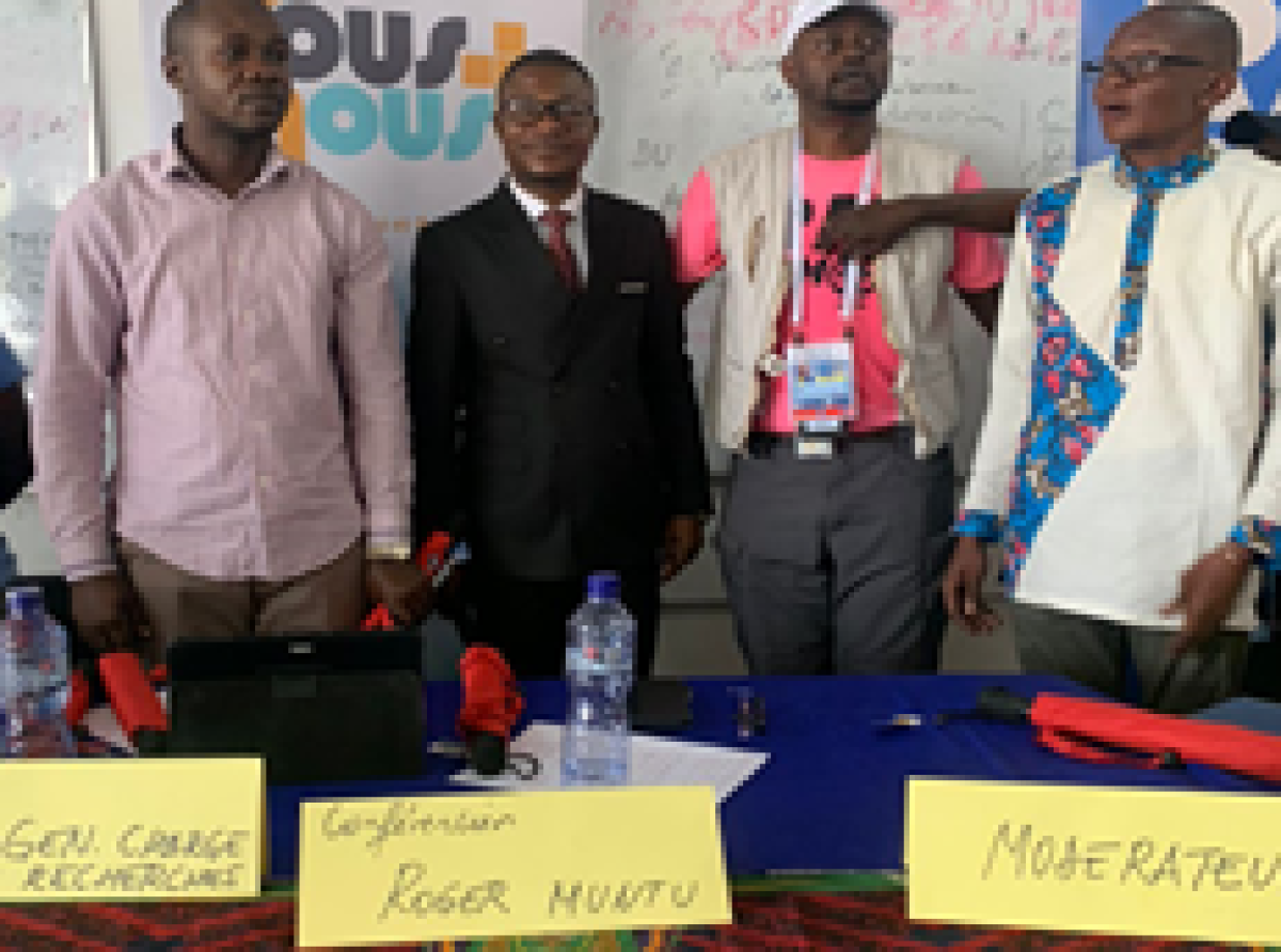 En marge de sa couverture des jeux de la Francophonie : Roger Muntu a mis à profit son séjour à Kinshasa pour conférer avec les étudiants de l’UCCM