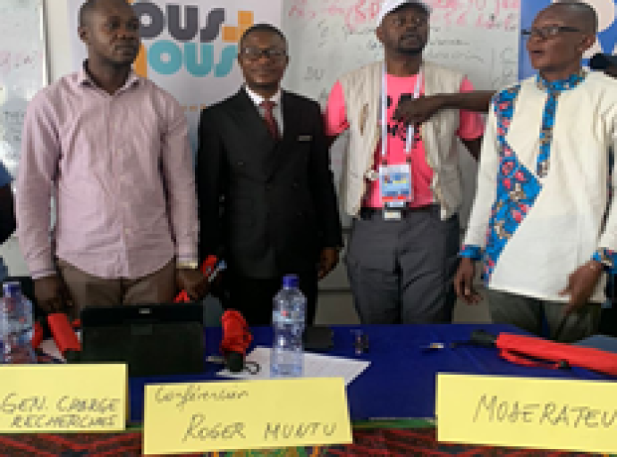 En marge de sa couverture des jeux de la Francophonie : Roger Muntu a mis à profit son séjour à Kinshasa pour conférer avec les étudiants de l’UCCM