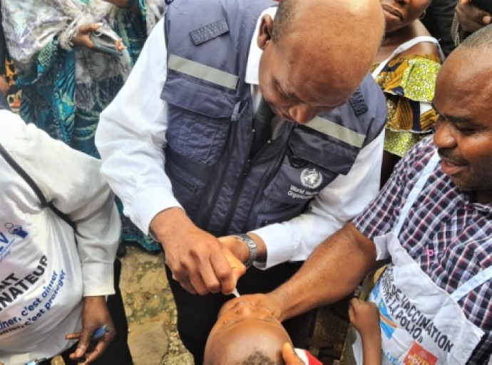 Vaccination contre la poliomyélite, RDC : lancement de la campagne dans le deuxième bloc de 15 provinces