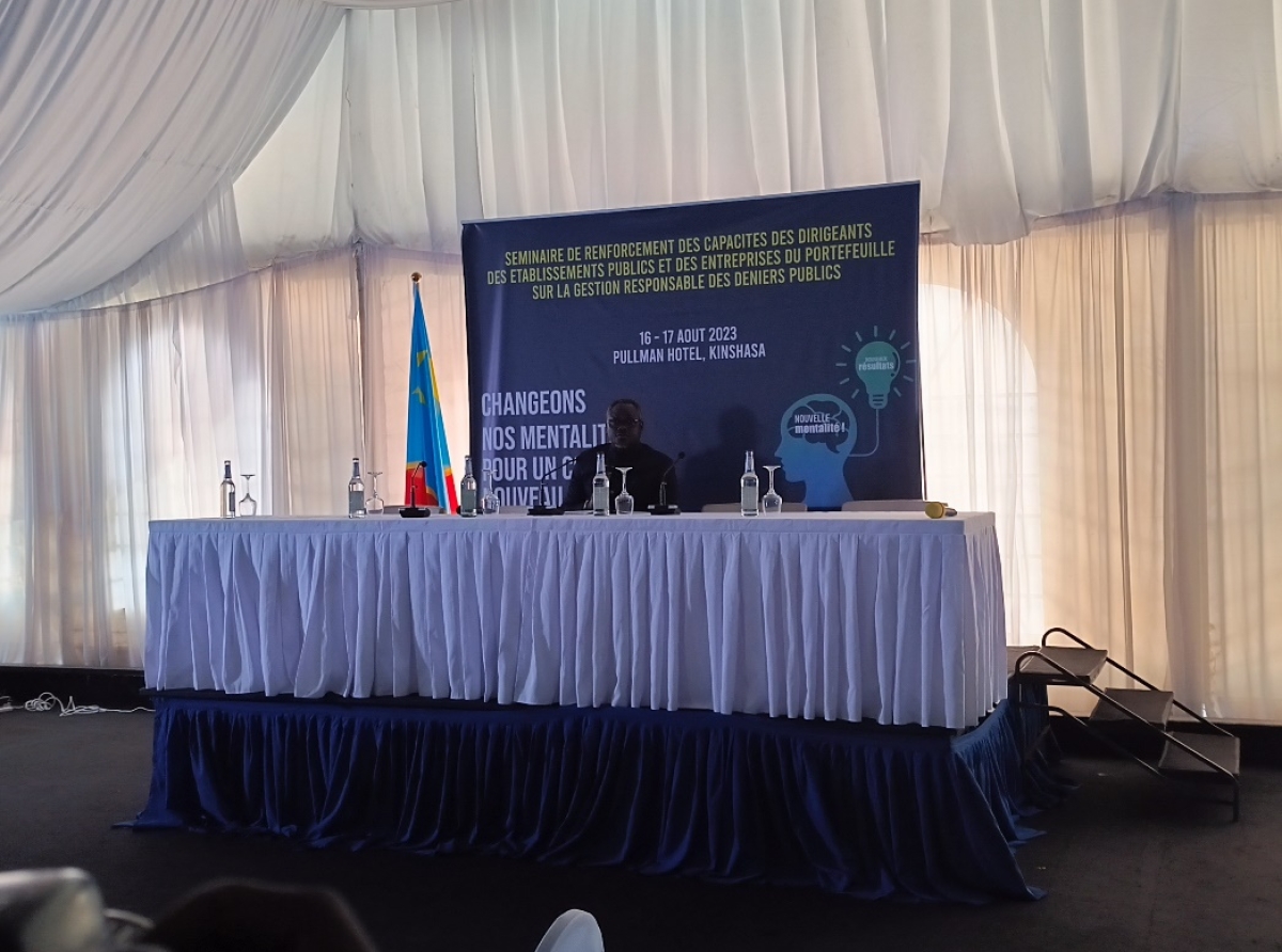 Clôture de l’atelier de renforcement des capacités initié par la CICM, RDC : Jacques Kangudia invite les mandataires publics à s’activer dans la gestion responsable des deniers publicsCliquez
