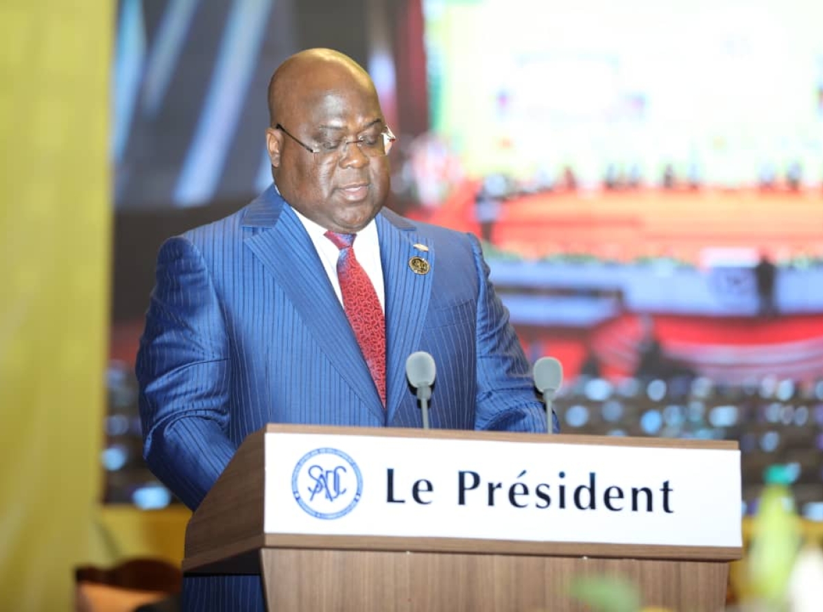 Félix-Antoine Tshisekedi loue les œuvres de la SADC
