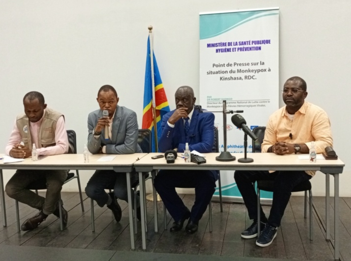 Trois cas déjà confirmés à Kinshasa : Monkeypox : le Dr Robert Shongo appelle la population à ne pas paniquer et à respecter scrupuleusement les mesures barrières