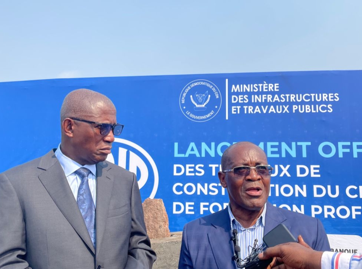 Constitution du Centre de Formation Professionnelle à Maluku, RDC : la Cellule Infrastructures s’implique dans la matérialisation du projet Kin Elenda