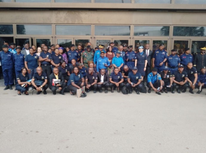 Lancement de la formation de la 5ème promotion des inspecteurs,PNC : Patience Mushid Yav appelle à plus d’assiduité, de discipline et d’abnégation