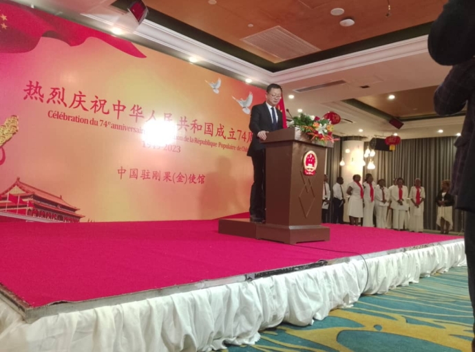 En marge de la célébration de 74 ans de la fondation de la Chine, Zhao Bin : ‘‘La Chine et la RDC sont liées par une amitié profonde et une fraternité étroite’’
