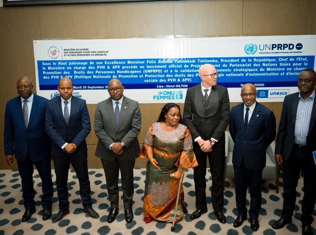 Protection des Personnes vivant avec handicap, RDC : Sama Lukonde lance le projet conjoint du partenariat des Nations Unies