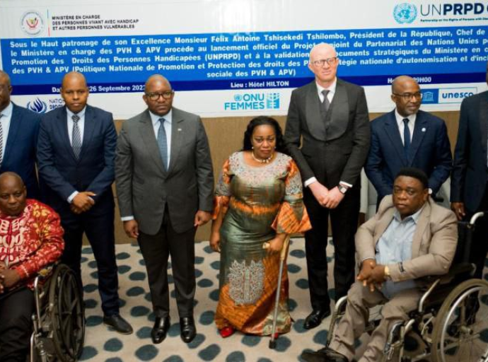 RDC : la promotion des droits des personnes vivant avec handicap en tête de l'agenda du partenariat avec les Nations Unies