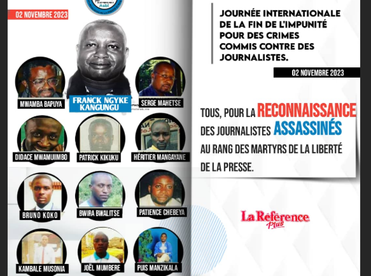 Reconnaissance des journalistes assassinés