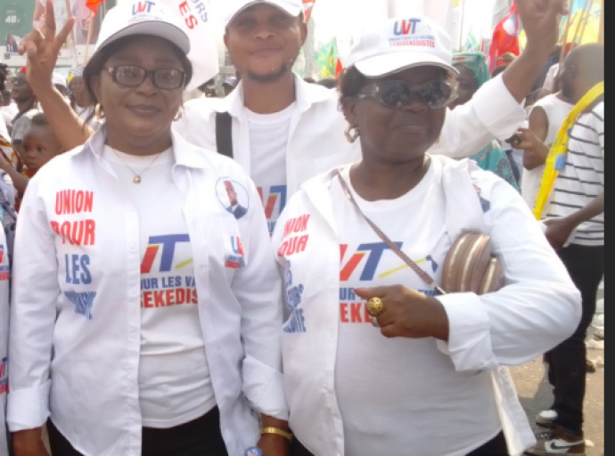 Avec Félix Tshisekedi comme son colistier à la présidentielleLydie-Patricia Lukeba, candidate UVT aux élections législatives pour le compte du Mont-Amba