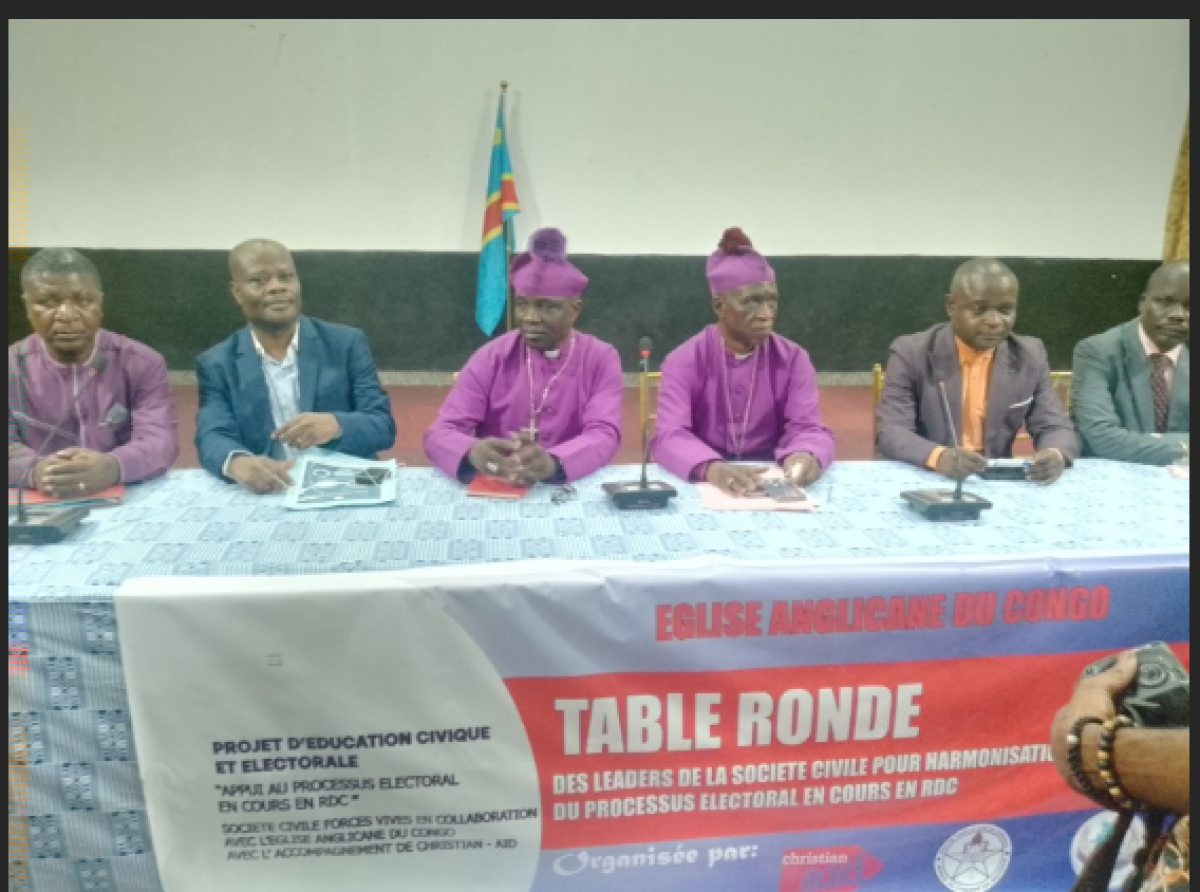 Pour des élections apaisées en décembre 2023, L’Eglise Anglicane et la Société Civile Forces Vives exhortent la CENI à améliorer sa communication