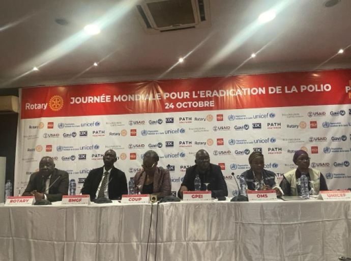 Avec la participation de Rotary International, RDC: les acteurs humanitaires invités à s’engager pour l’éradication effective de la poliomyélite