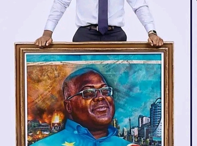Jeune artiste plasticien, vainqueur en Chine du Prix Mon Rêve RDC : Espoir Mukerwa immortalise Félix Tshisekedi !