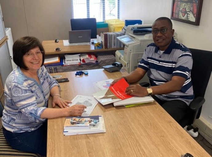 Afrique : le Secrétaire Exécutif de la Caritas Congo Asbl a échangé avec la Directrice de la Caritas Afrique du Sud à Johannesburg