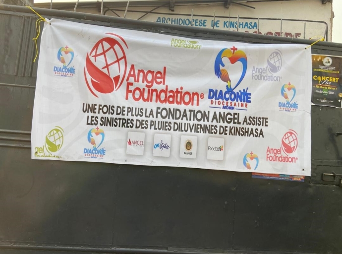 Kinshasa : la Fondation ANGEL vole au secours de près de 800 ménages victimes des inondations des dernières pluies diluviennes