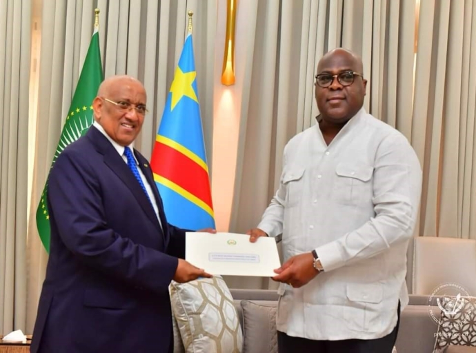 Félix Tshisekedi a reçu un émissaire de son homologue Djiboutien Omar Guelleh