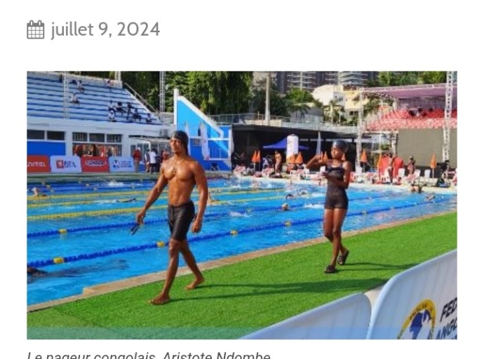 Natation : la Fédération internationale confirme la participation du Congolais Ndombe aux JO