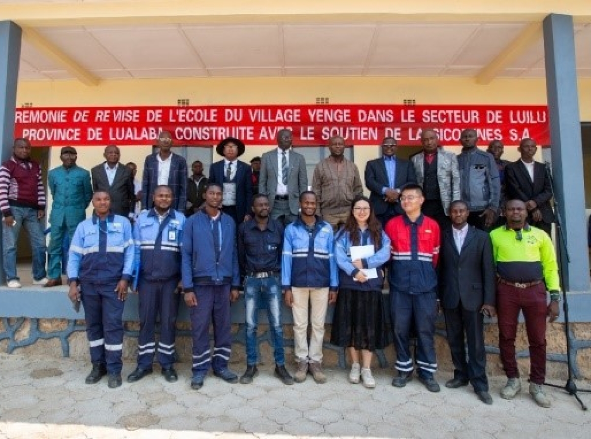 En exécution du cahier des charges signé avec les communautés locales, Sicomines S.A. : un important investissement réalisé dans le social avec la construction des écoles, hôpitaux et routes à Luilu au Lualaba !