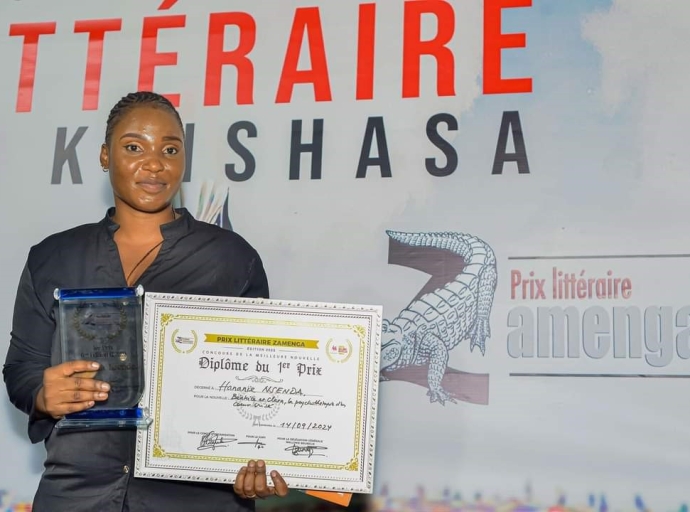 Littérature congolaise : Le Prix Zamenga 2023 décerné à l’écrivaine Hananie Nsenda 