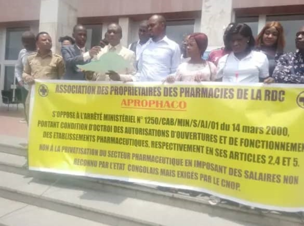 Procédure d’ouverture et fonctionnement des pharmacies, Kinshasa : l’APROPHACO rejette le moratoire de Patricien Gongo !