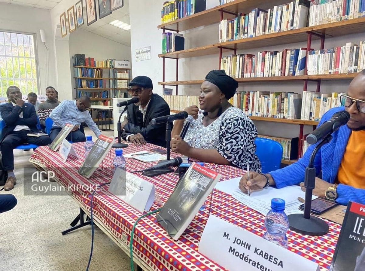 Nouveau livre de Grâce Ngyke, &quot;Franck Ngyke : le destin tragique d’un chevalier de la liberté&quot; porté sur les fonts baptismaux 