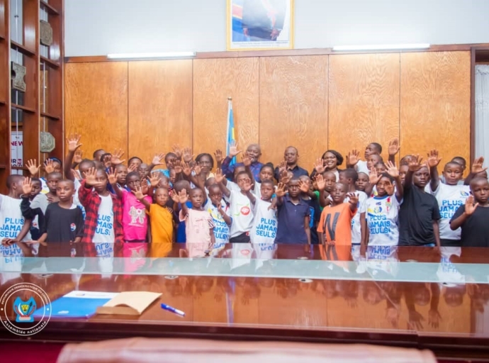 Assemblée Nationale : Vital Kamerhe adhère positivement au plaidoyer des enfants déplacés internes du Nord-Kivu