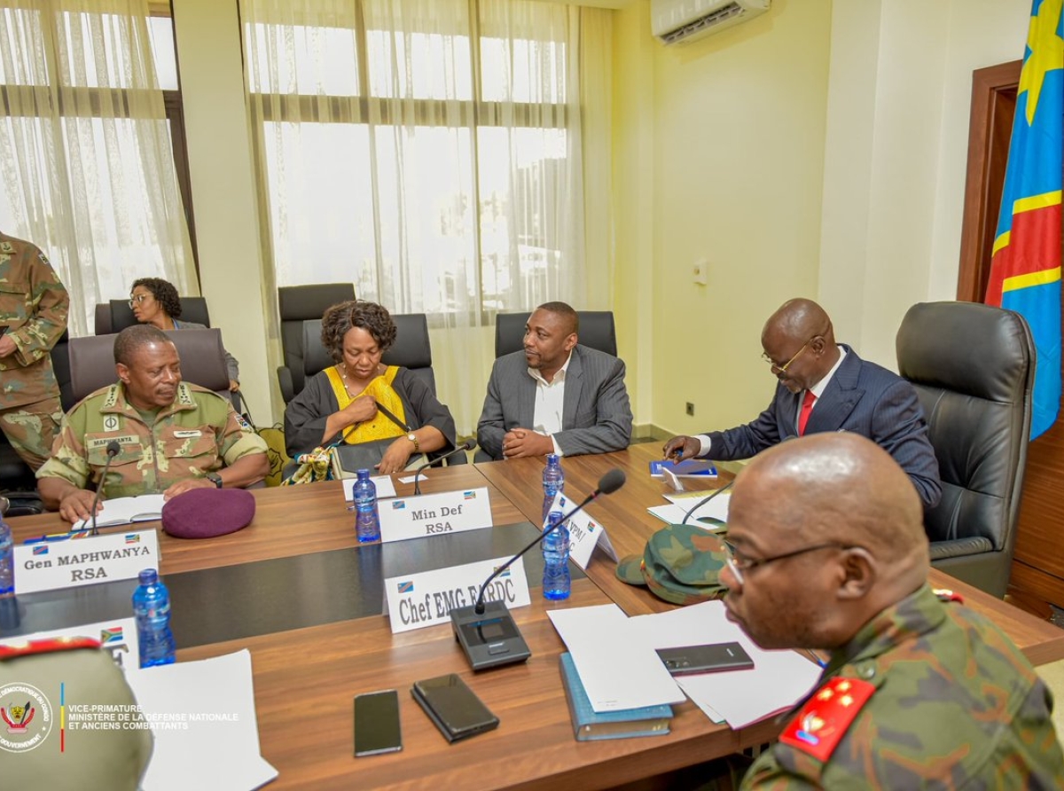 Dans le cadre du renouvellement du mandat de la MONUSCO, Kabombo Muadiamvita a reçu en visite son homologue Sud-Africaine Angie Motshekga