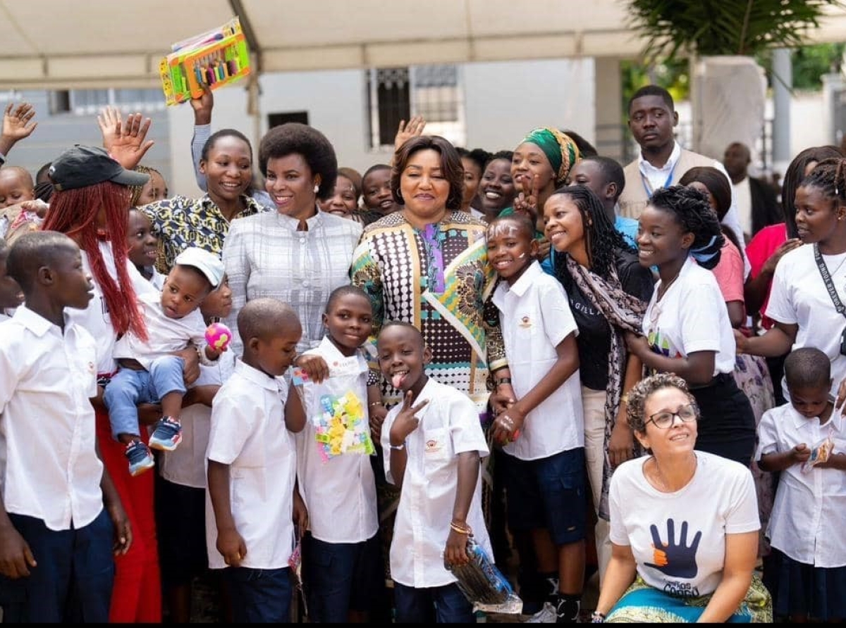 Solidarité régionale au centre d'accueil Fraternité Sans Frontière , Bujumbura : les Premières Dames de la RDC et du Burundi apportent réconfort et espoir aux enfants