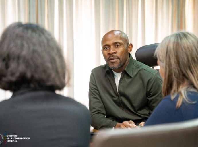 Cheffe de la Mission d’établissement des faits du Haut-Commissariat des Nations Unies…Agression rwandaise en RDC : Marlene Urscheler et Patrick Muyaya se concertent !