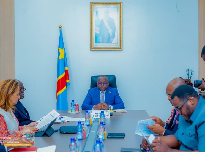 Mission de bons offices de l’APF , RDC : la délégation de l’APF échange avec le VPM de l’Intérieur sur la situation sécuritaire de la RDC