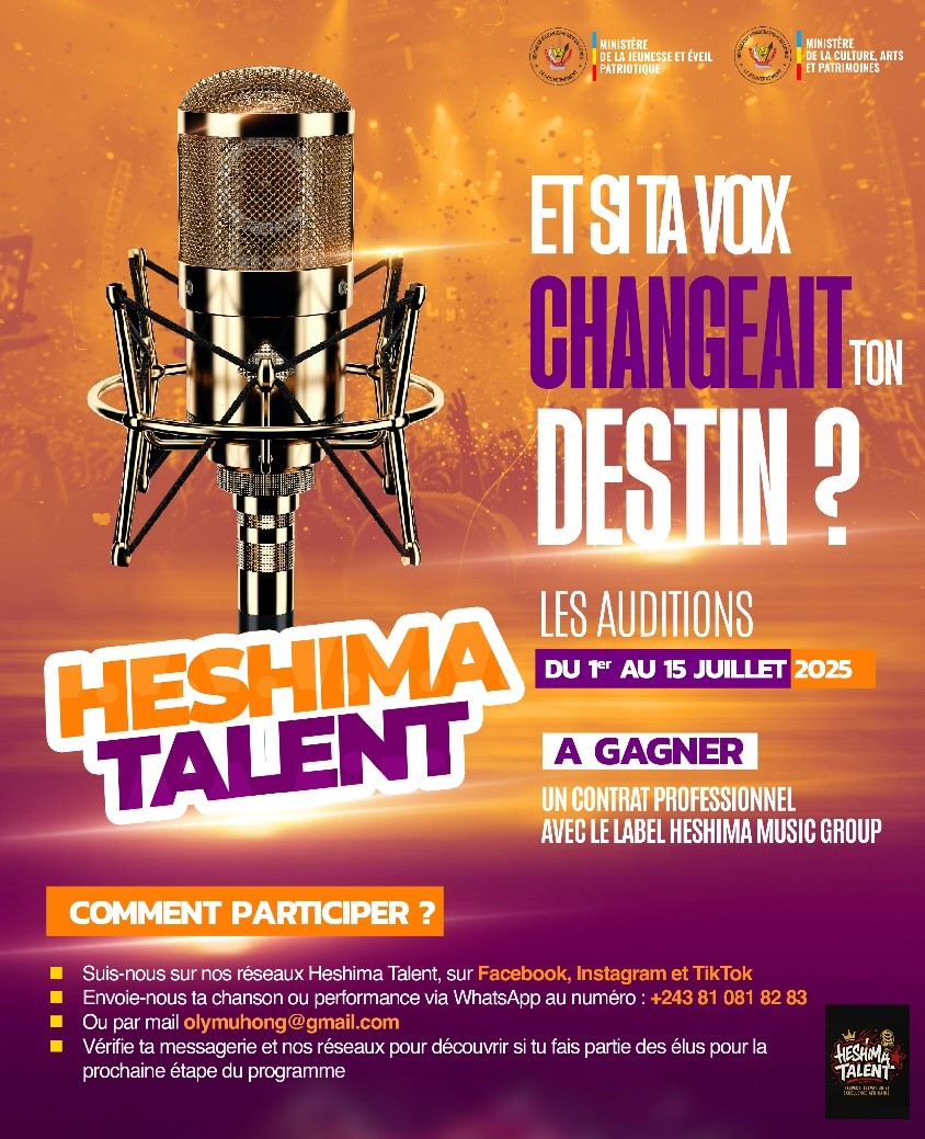 Pour valoriser les meilleurs de la musique en RDC ; Lancement du nouveau concours ‘‘Heshima Talent’’ à Kinshasa !