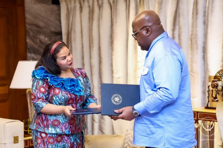 Après la signature de l’Accord de paix, cap sur de nouveaux challenges, Félix Tshisekedi : Thérèse Kayikwamba confirme le rendez-vous chez Donald Trump !