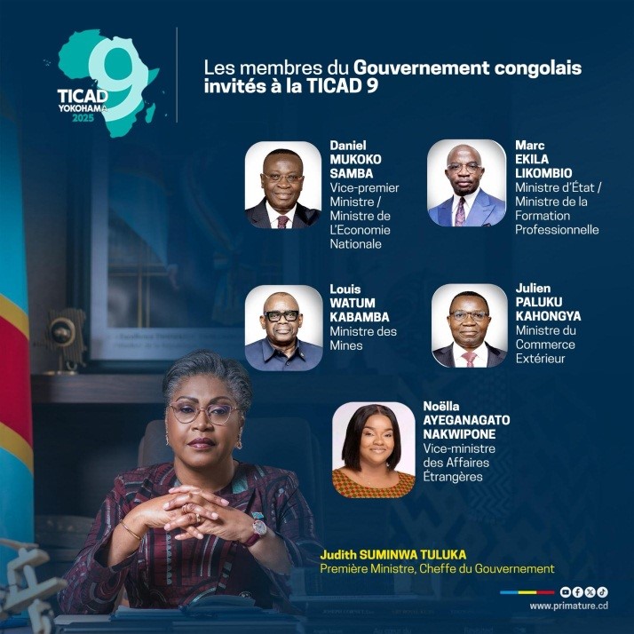 9ème TICAD : la RDC au cœur des opportunités d’investissements à Yokohama !