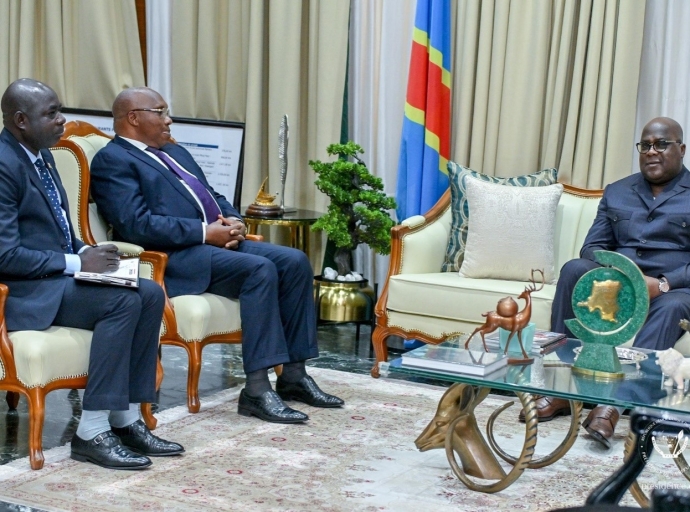 Arrivé fin mandat en tant que Diplomate accrédité en RDC, Kinshasa-Brazzaville : Cyprien Sylvestre Mamina remercie et félicite Félix Tshisekedi pour la qualité des relations bilatérales !