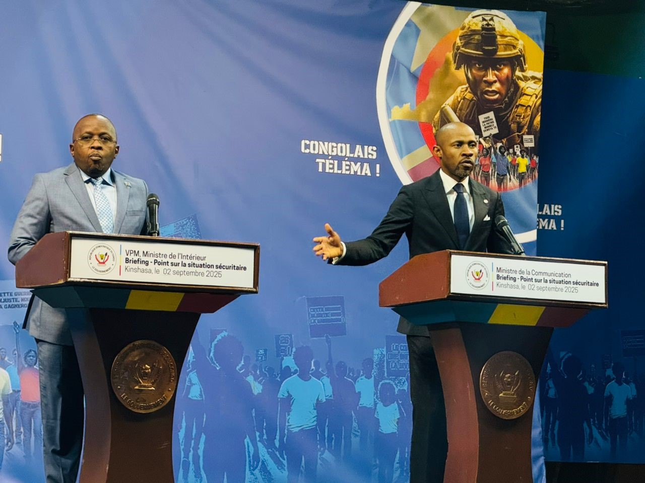 RDC : le Gouvernement affirme sa détermination à garantir la quiétude et la sécurité des congolais !