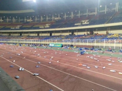 RDC : Isidore Kwandja stupéfait par les actes de vandalisme au Stade des Martyrs de la Pentecôte