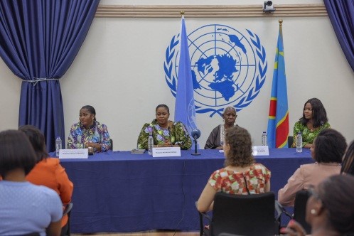 Art et résilience face à la crise , RDC : Micheline Ombae et Bintou Keita encouragent les femmes à s’impliquer davantage dans les processus de paix !